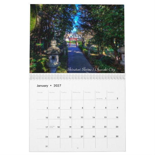 Japan in HDR Kalender (Jan 2027)