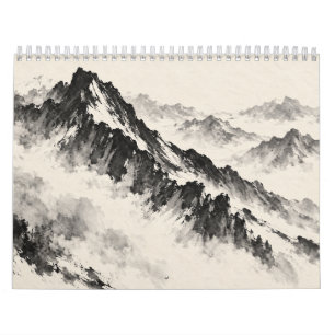Japan in Tinte: Ein Jahr voller kühner Pinselstric Kalender