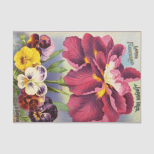Japan Iris Floral Decoupage Seidenpapier