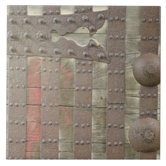 Japan, Ishikawa, Kanazawa, Detail des Schlosses Ga Fliese (Vorderseite)