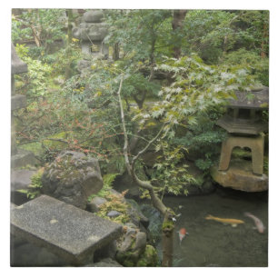 Japan, Ishikawa, Kanazawa, Nomura-Samurai-Haus Fliese
