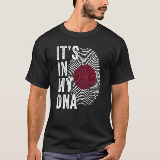 Japan It's In My DNA Cute Japanese Fingerprint Nip T-Shirt (Vorderseite)