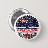 Japan Japan Australien Tree Roots Button (Vorne & Hinten)