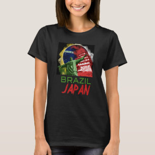 Japan Japanisch Brasilien Brasilianische Flagge Pr T-Shirt