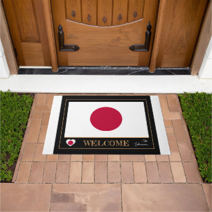 Japan & Japanisch Flag House Matts / Sport Willkom Fußmatte