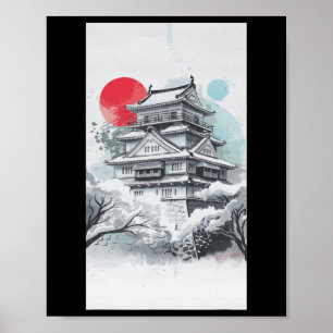 Japan Japanisch Kyoto Tokio Tempel Karate Shinjuku Poster