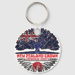 Japan Japanisch Neuseeländer New Zealand Tree Root Schlüsselanhänger
