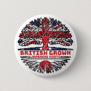 Japan Japanisch Vereinigtes Königreich British Tre Button