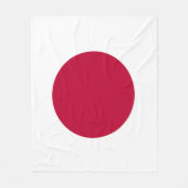 Japan - japanische Flagge - Hinomaru Fleecedecke (Vorderseite)