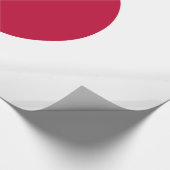 Japan - japanische Flagge - Hinomaru Geschenkpapier (Ecke)