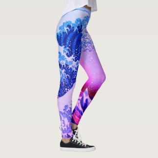 Japan - Japanische Kunst (Die große Welle vor Kana Leggings