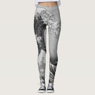 Japan - Japanische Kunst (Die große Welle vor Kana Leggings