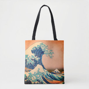 Japan - Japanische Kunst (Die große Welle vor Kana Tasche