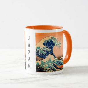 Japan - Japanische Kunst (Die große Welle vor Kana Tasse