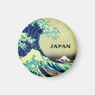 Japan & Japanische Kunst / Große Welle vor Kanaga Magnet
