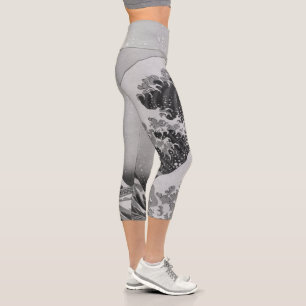 Japan - Japanische Kunst (Große Welle vor Kanagaw Capri Leggings