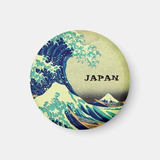 Japan & Japanische Kunst / Große Welle vor Kanagaw Magnet (Vorne)