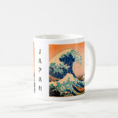 Japan - Japanische Kunst (Große Welle vor Kanagawa Kaffeetasse (VorderseiteRechts)