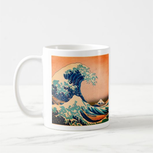Japan - Japanische Kunst (Große Welle vor Kanagawa Kaffeetasse (Links)