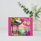 Japan Japanische Pagoda Wasserfarbenreise Postkarte (Stehend Vorderseite)