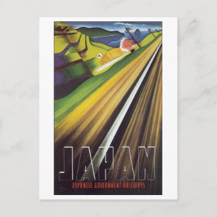 Japan, Japanische Staatsbahn Poster 2 Postkarte