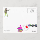 Japan Japanisches Archipel Collage Postkarte (Rückseite)