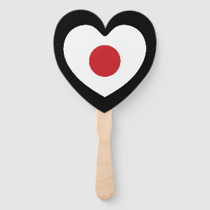 Japan   Japanisches Flaggenherz Fächer