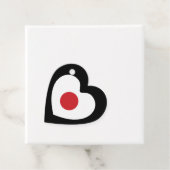 Japan | Japanisches Flaggenherz Geschenkanhänger (Beispiel)