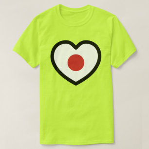 Japan   Japanisches Flaggenherz T-Shirt