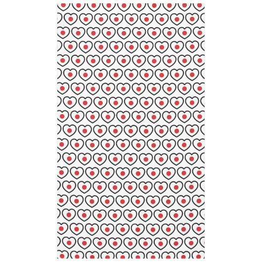 Japan | Japanisches Flaggenherz Tischdecke (Vorderseite)