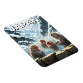 Japan Jigokudani Monkey Park Snow Affen Magnet (Rechte Seite)
