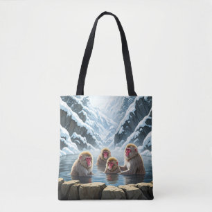Japan Jigokudani Monkey Park Snow Affen Tasche