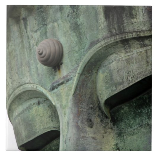 Japan, Kamakura. Der Große Buddha von Kamakura, Fliese (Vorderseite)