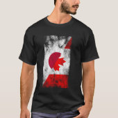 Japan Kanada Flaggen - Japanisch Kanada T-Shirt (Vorderseite)
