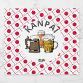 JAPAN Kanpai 乾 杯 Japanisch Bierflaschenetikett (Einzelnes Label)