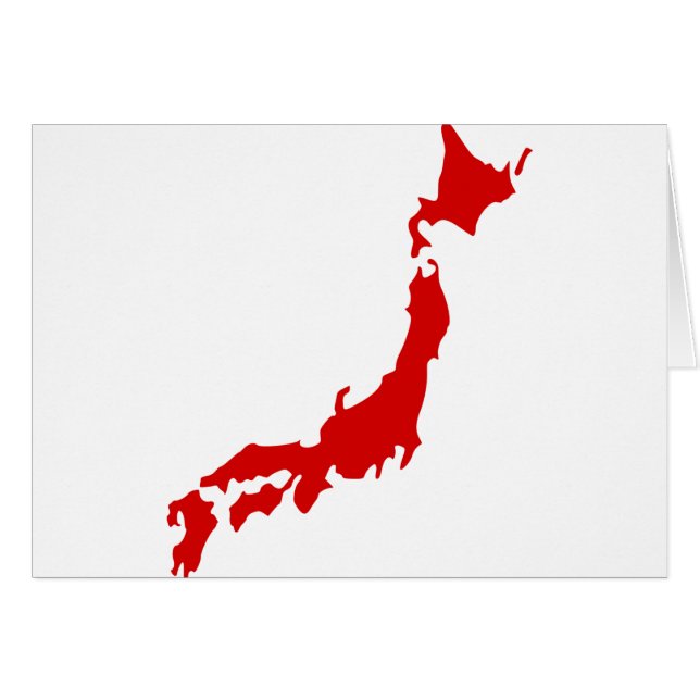 Japan-Karte (Vorderseite (Horizontal))