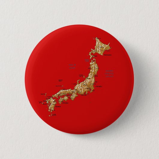 Japan-Karten-Knopf Button (Vorderseite)