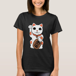 Japan Katzenfigur Maneki-Neko Bobtail Glück F T-Shirt