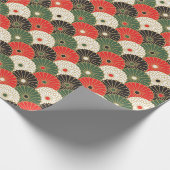 Japan-Kimonomusterkissen Geschenkpapier (Ecke)