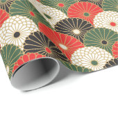 Japan-Kimonomusterkissen Geschenkpapier (Rolleneckpunkt)