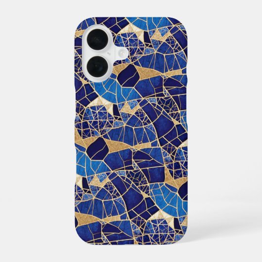 Japan Kintsugi Goldmusterabdeckung iPhone 16 Hülle (Rückseite)