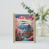 Japan, Kirschblüten, Postkarte (Stehend Vorderseite)