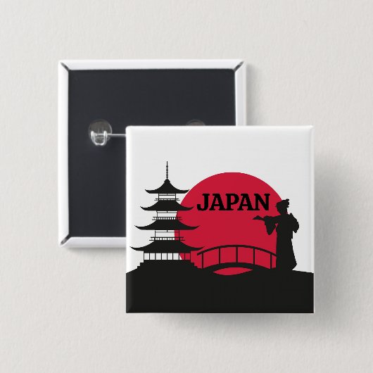 Japan-Knopf Button (Vorne & Hinten)