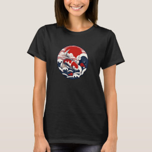 Japan Koi Carp Fisch Nishikigoi Wasser Traditionel T-Shirt