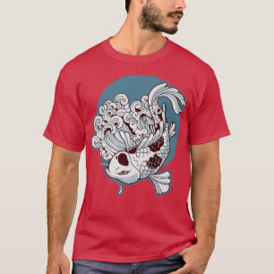 Japan Koi Fisch Japanischer Tattoo T-Shirt
