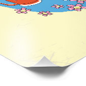 Japan Koi Fisch Vintage Poster (Ecke)