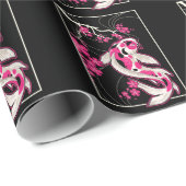Japan Koi Fish Cherry Blossom Japanisch Nishikigoi Geschenkpapier (Rolleneckpunkt)