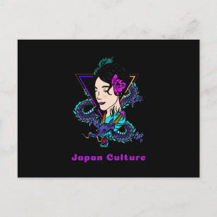 Japan Kultur - Geisha Postkarte