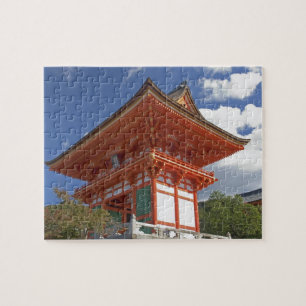 Japan, Kyoto, aufstrebendes Tor des Tempels Puzzle