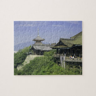Japan, Kyoto, Die Aussicht vom Kiyomizu-Tempel Puzzle